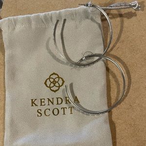 Kendra Scott Val Sil Hoops in Iridescent Crystal